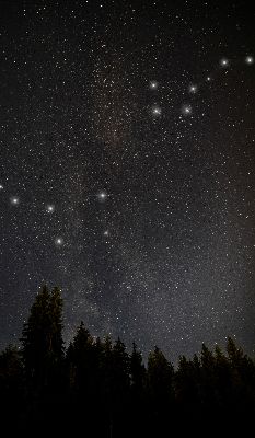 Modern roller blind Stars in the sky