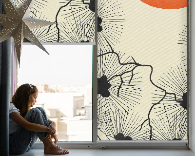Roller blind for large window Dandelions