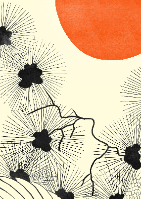 Roller blind for large window Dandelions