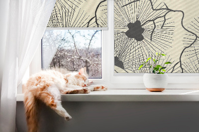 Roller blind for large window Dandelions