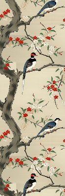 Fabric roller blind Birds on a tree