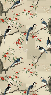Fabric roller blind Birds on a tree