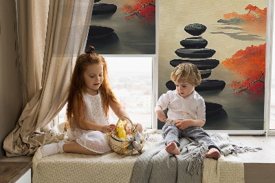Roller blind for large window Mountain