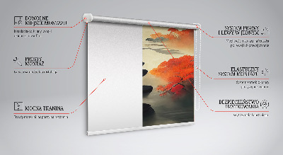 Roller blind for large window Mountain
