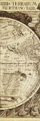 Fabric roller blind Old world map
