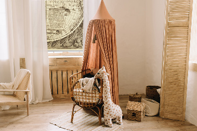 Fabric roller blind Old world map