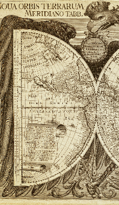 Fabric roller blind with an old world map design