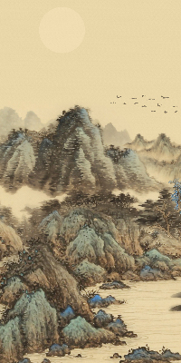 Roller blind for large window Mountains