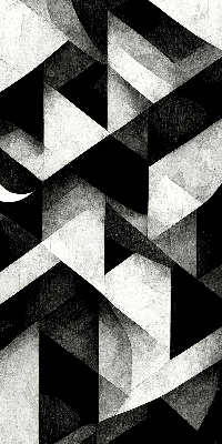 Fabric roller blind Triangles in abstraction