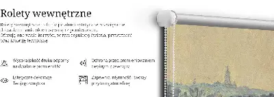 Roller blind modern people on the water design