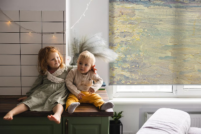Modern roller blind People on the water