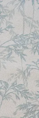 Modern roller blind with leaves pattern