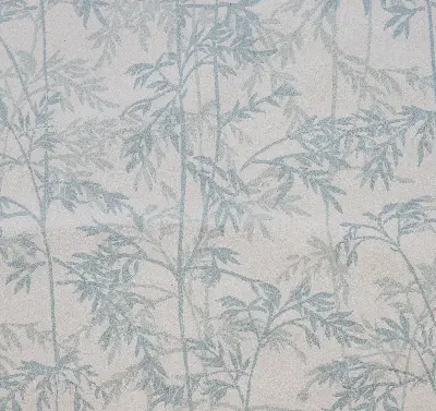 Modern roller blind with leaves pattern