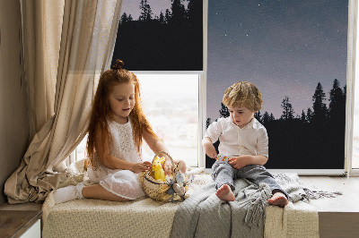 Roller blind for large window Starry sky