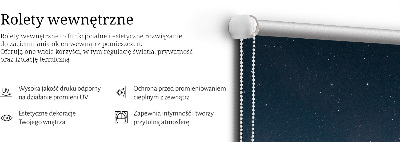 Roller blind for large window Starry sky