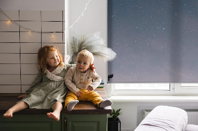 Roller blind for large window Starry sky