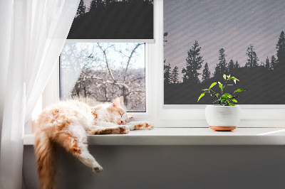 Roller blind for large window Starry sky