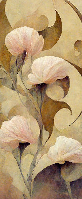 Modern roller blind Pink flowers