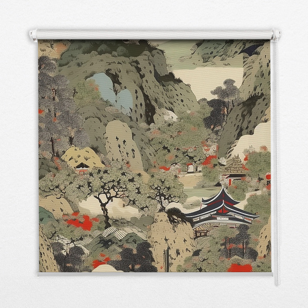 Roller blind for large window Mountain