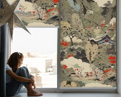 Roller blind for large window Mountain
