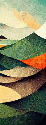 Fabric roller blind Abstract hills
