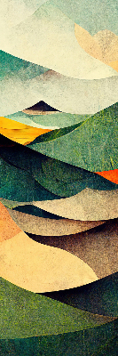 Fabric roller blind Abstract hills