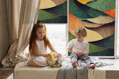 Fabric roller blind Abstract hills
