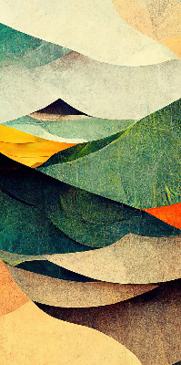 Fabric roller blind Abstract hills