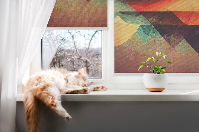 Modern roller blind Abstract mountains