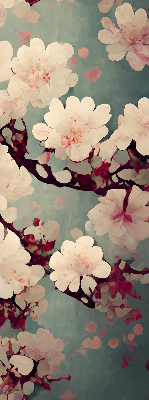 Fabric roller blind Cherry blossom