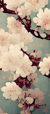 Fabric roller blind Cherry blossom