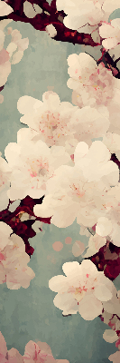 Fabric roller blind Cherry blossom