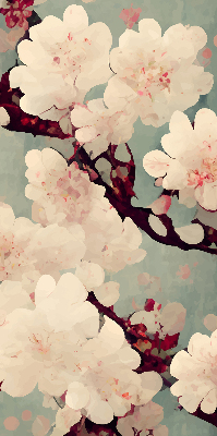 Fabric roller blind Cherry blossom