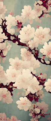 Fabric roller blind Cherry blossom