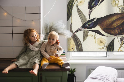 Modern roller blind Birds on a tree