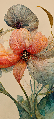 Roller blind for large window Flower