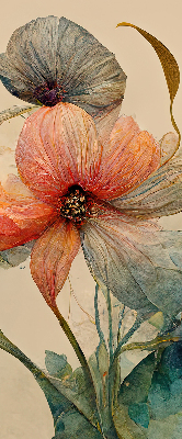 Roller blind for large window Flower