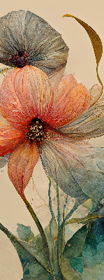 Roller blind for large window Flower