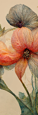 Roller blind for large window Flower