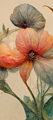 Roller blind for large window Flower