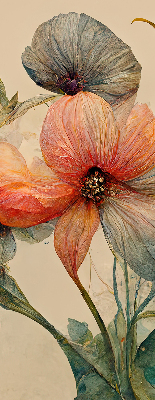 Roller blind for large window Flower