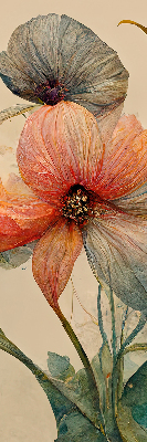 Roller blind for large window Flower