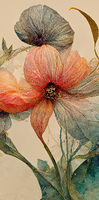 Roller blind for large window Flower