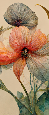 Roller blind for large window Flower