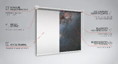 Fabric roller blind in Milky Way