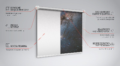 Fabric roller blind Milky Way