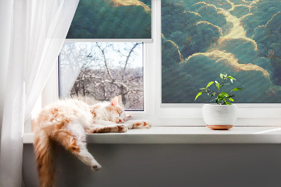 Modern roller blind Sunset