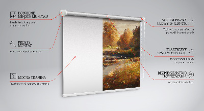 Roller blind for large window Joint