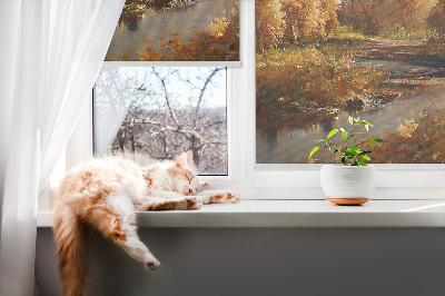 Roller blind for large window Joint