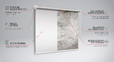 Roller blind for large window Reflected leaves